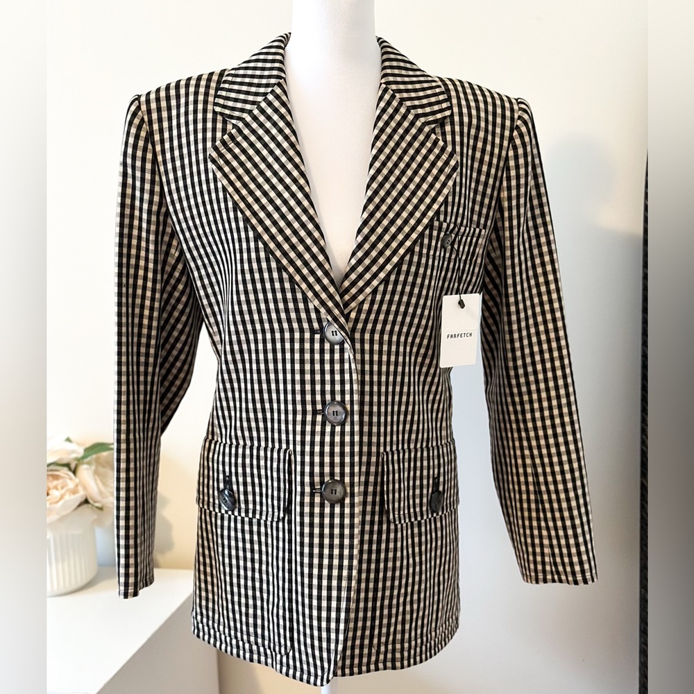 ✨ Vintage Saint Laurent Gingham Blazer | Iconic YSL Tailoring ✨